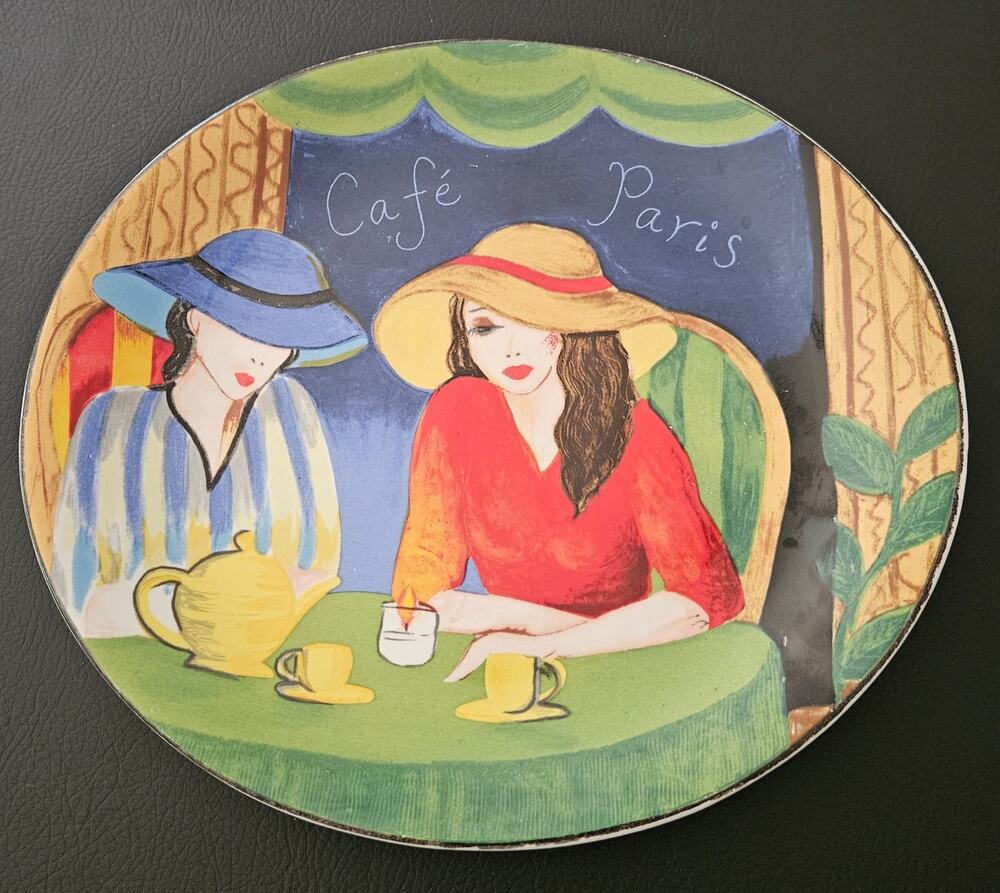 Vintage Sango Furio Cafe Paris Dinner Plate/ Serving Platter/ Dish